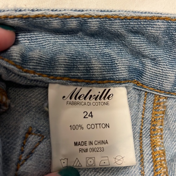 Brandy Melville Denim Button Down Mini Skirt- OS - Picture 4 of 5